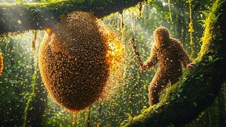 Exploiting Wild Honey: The Ancient Tree with 100 Beehives, The Fear and Danger of Wild Bee. E.p - 11