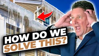 Large Icicles on roof gutters?  How do we solve this?