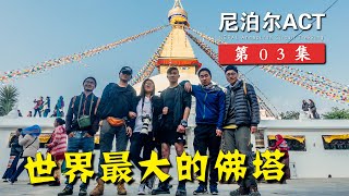 【尼泊尔ACT 03】在加德满都参观世界最大的佛塔，逗比队友红中再次上线同行