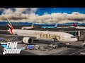 Dubai to Cape Town Full Flight | Emirates Boeing 777-300ER | MSFS 2020 Ultra Realistic 4K Flight.