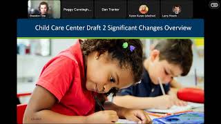 Child care center licensing standards - Draft 2 info session