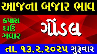 Commodity price 13.2.2025 gondal marketing yard na bhav | saurashtra ajna bajar bhav |commodity rate