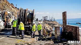 𝗥𝗘𝗖𝗢𝗩𝗘𝗥𝗬 𝗢𝗡 𝗧𝗛𝗘 𝗖𝗢𝗔𝗦𝗧: Efforts Unfold Along PCH in the Wake of Palisades Fire