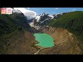 【4k】氷河が作った絶景の湖！秘蔵絶景映像　world heritage los alercesnational park. aerial 4k video.