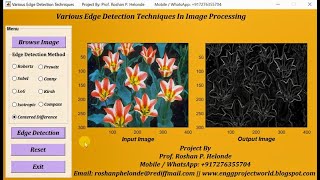 Edge Detection Using Roberts, Sobel, Prewitt, Kirsh, LoG, Canny || With Source Code