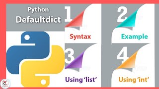 # Intermediate python tutorial |defaultdict in Python |Collections|Coding tricks by swetha