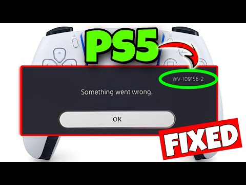 How To Fix Wv 109156 2 On Ps5 Youtube