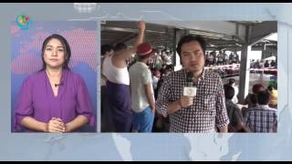 DVB Live - မီးေလာင္ခဲ့တဲ့ ရန္ကုန္ၿမဳိ႔က မဂၤလာေစ်း ျပန္ေဆာက္ရန္ မဲခြဲ