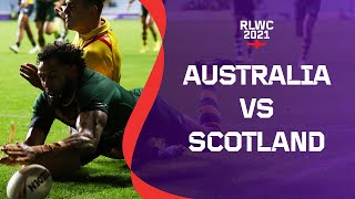 Australia play Scotland in Round 2 group stages | RLWC2021 Cazoo Match Highlights