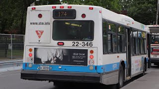 STM 22-346 On Route 174W Côte-Vertu Ouest! (2002 NovaBUS LFS Ride)