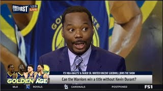First Things First | Nick & Vincent DEBATE: Can the Warriors win a title without Kevin Durant?