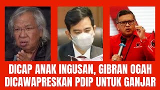 Dicap Anak Ingusan, Gibran Ogah Dicawapreskan PDIP Untuk Ganjar.