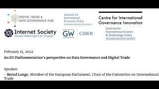 DataGovHub: An EU Parliamentarian’s perspective on Data Governance and Digital Trade