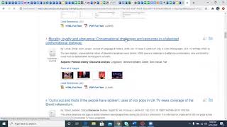 Locate Articles in Communication and Mass Media Complete