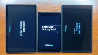 Samsung Galaxy Tab A7 vs Tab A 8.0 2019 vs Tab A8 Restart \u0026 Boot Animations