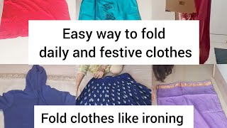 How to fold clothes to save space |  folding techniques for clothes | #home  #viral #folding