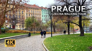 Prague, Czech Republic walking tour 2025 4K 60 FPS| Prague city center in winter