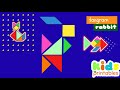 Tangram Puzzles for Kids - Tangram Rabbit | Tangram Fox | Tangram Fish