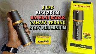 SENTER ZOOM 2 WARNA CAHAYA, BATERAI SUPER JUMBO KAWACHI LY-160Z #senterpalingterang