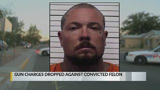 Charges dropped against convicted felon caught with guns