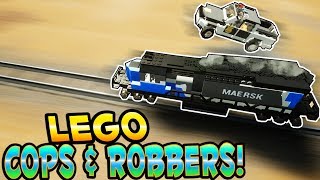 LEGO COPS AND ROBBERS! - Brick Rigs Gameplay - Train Heists & Police Chases! - User Creations