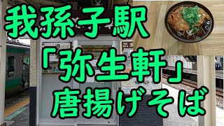 我孫子駅 弥生軒 唐揚げそば