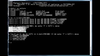 5 Minute Lessons in Shell Script Programming: Pattern Operator +(PATTERNLIST)