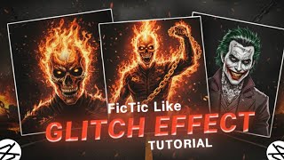 How To Make FicTic Like Comic Glitch Effect On Capcut | Funk Criminal
