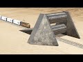 Trains vs Spinning Roller – BeamNG.Drive