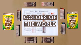 Colors of the World Crayola Crayon Swatches