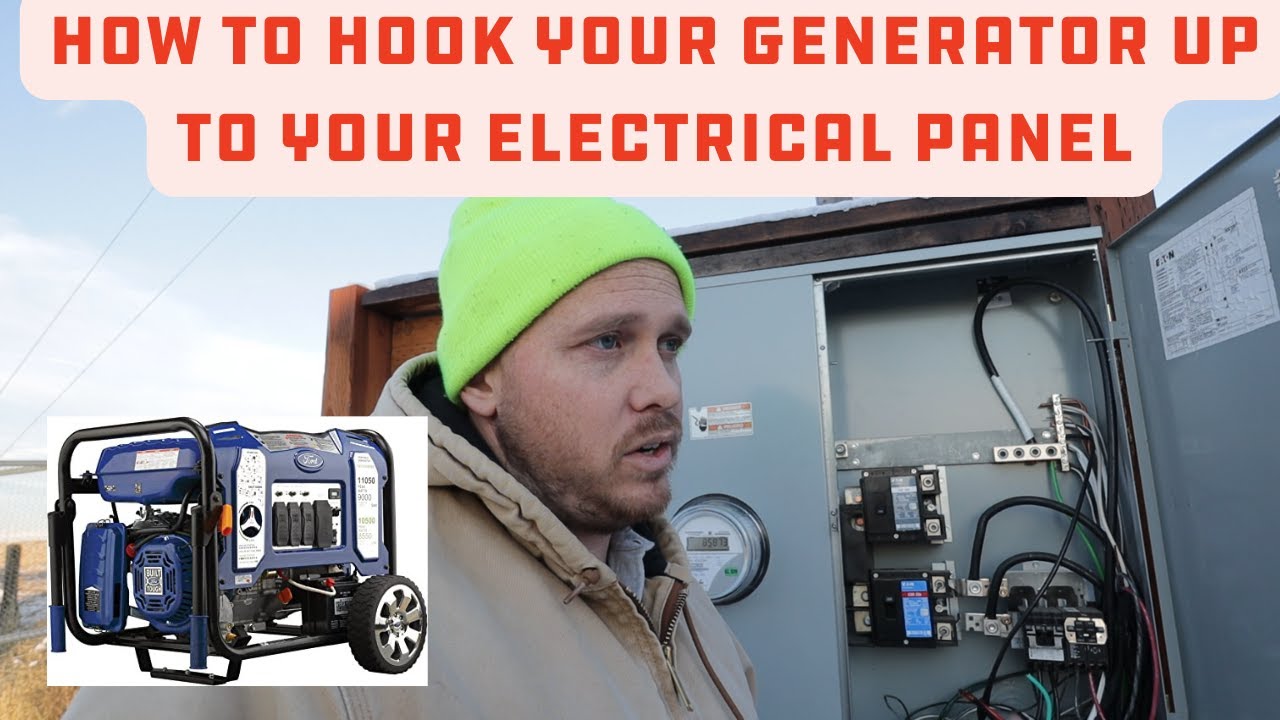 How To Backfeed Your House With A Portable Generator - YouTube