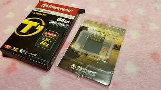 Transcend 64GB SDXC UHS-II Ultimate Flash Memory Card Close Look