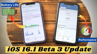 iOS 16.1 Beta 3 Update - Battery Life & Performance Review !