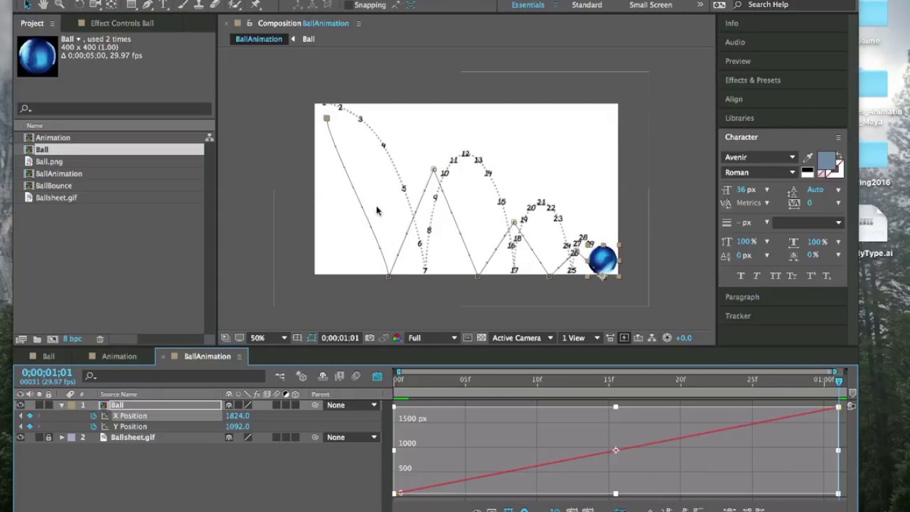 After Effects Bouncing Ball Adobe Education Exchange