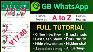 GB Whatsapp All Settings 2024 | GB Whatsapp New Update | GB Whatsapp Settings | GB Whatsapp Tutorial