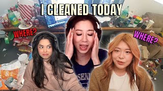 Valkyrae and Miyoung couldn’t believe how DIRTY Fuslie‘s room was