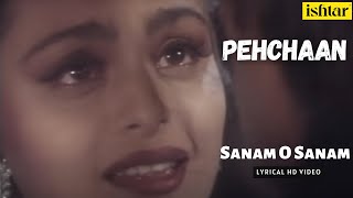 Sanam O Sanam | Pehchaan | Lyrical video | Abhijeet | Kavita Krishanmurthy | Madhu | Saif Ali Khan