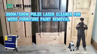 300w 500w Pulse laser cleaning machine wood paint removal