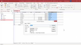 How to Find and Replace values in a Table in MS Access - Office 365