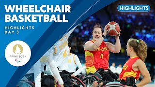 🏀 Wheelchair Basketball Highlights | Day 3 | Paris 2024 Paralympic Games