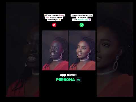 Aplicación Persona: el mejor editor de vídeo/fotos #filters #glam #beautycare #beautycamera