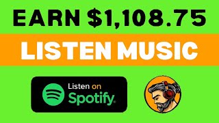 Earn $1000/Day Listening Music On SPOTIFY | Make Money Online (2022)