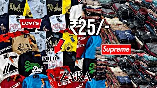 🤑 Original Branded Fresh Lot | T-Shirt Lot, Jeans Lot Market | Kolkata Lot Jeans Wholesale Market 🤑