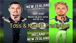 Ireland vs New Zealand 1st T20 Match Prediction 2022 ¦ IRE vs NZ Dream11 Prediction