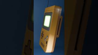 [Blender3D]A Vintage Handheld Console #blender3d  #retrogaming #games