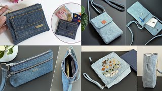 4 Old Jeans Ideas | DIY Denim Bags and Purse | Compilation | Bag Tutorial | Upcycled Crafts