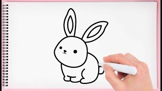 How to draw rabbit easy and step by step learn drawing with draw easy