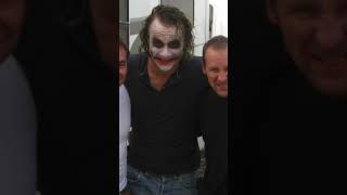 Behind the Scenes: Heath Ledger as the Joker #batman #dccomics #thejoker #heathledger