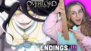 SINGER REACTS to OVERLORD Endings (1-4) for THE FIRST TIME !! Musician Reaction