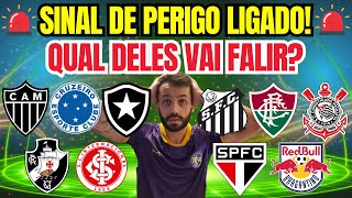 🚨 QUEM JÁ PODE FALIR AGORA? OS 10 CLUBES MAIS ENDIVIDADOS DO BRASIL EM 2025!